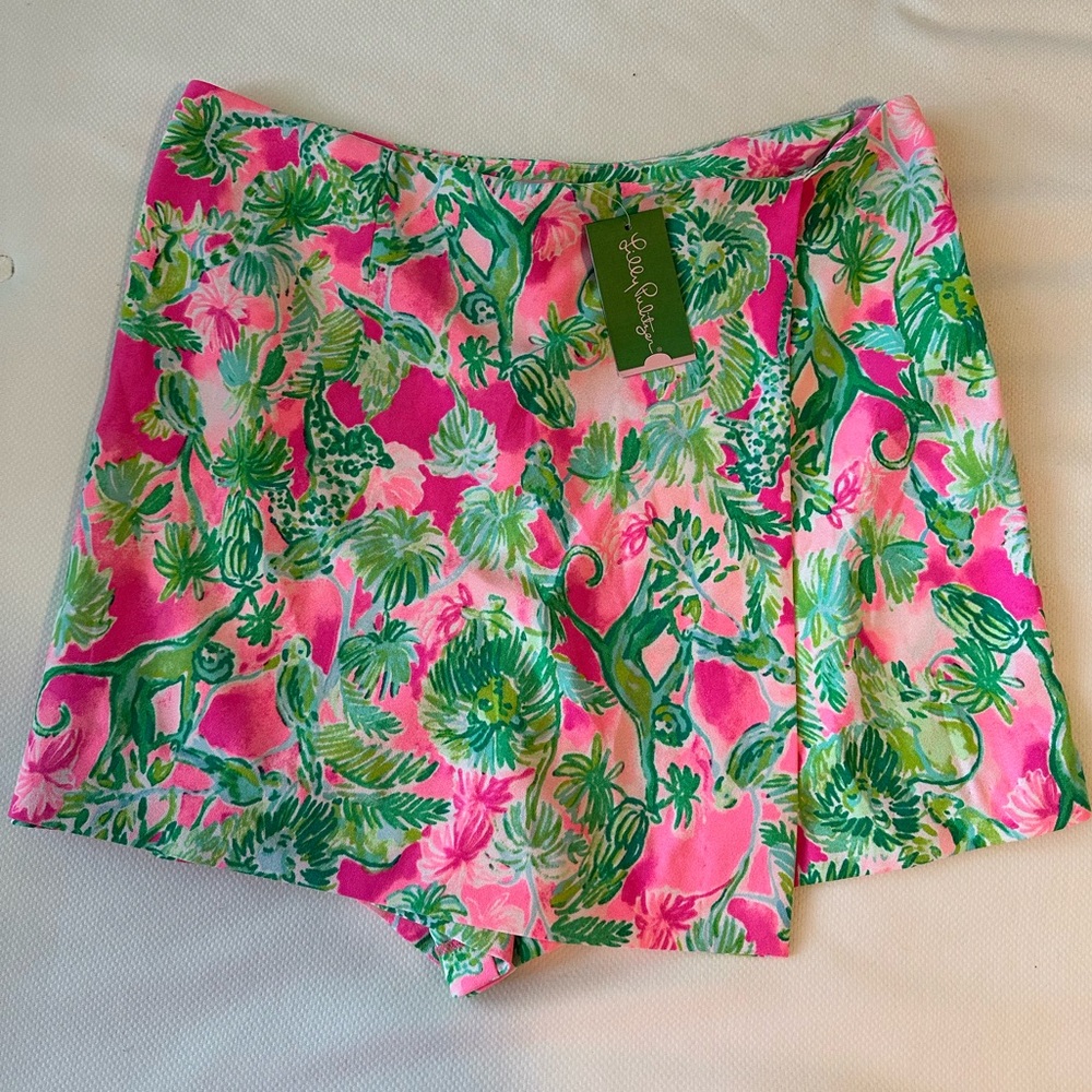 Lilly Pulitzer Cassia Skort - Pink/Green (NWT) | Size 14